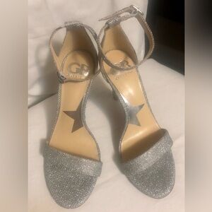 Gianni Bini Glittering Silver Heels